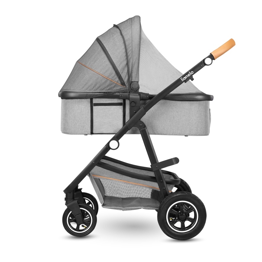 Lionelo - Kombinirana dječja kolica 2 u 1 AMBER Grey Stone