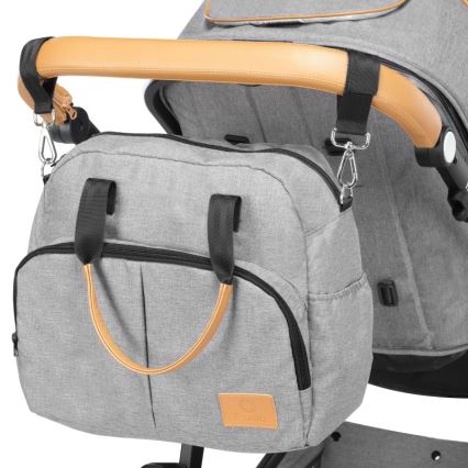 Lionelo - Kombinirana dječja kolica 2 u 1 AMBER Grey Stone