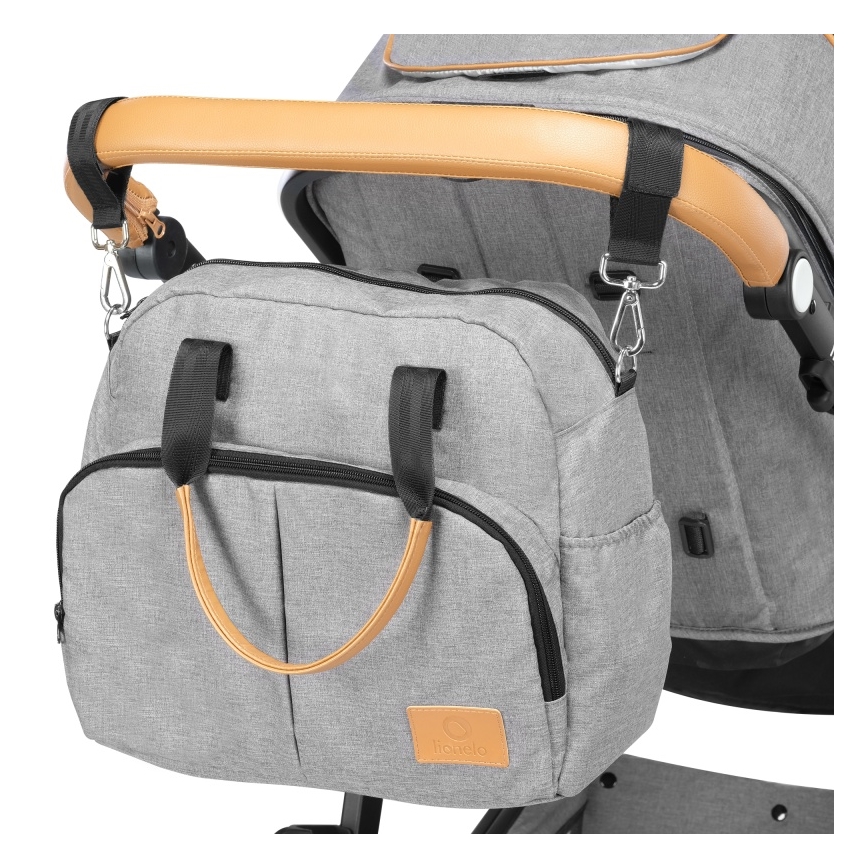 Lionelo - Kombinirana dječja kolica 2 u 1 AMBER Grey Stone