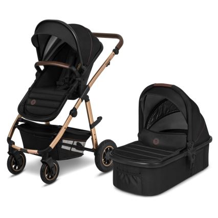 Lionelo - Kombinirana dječja kolica 2u1 AMBER Black Onyx