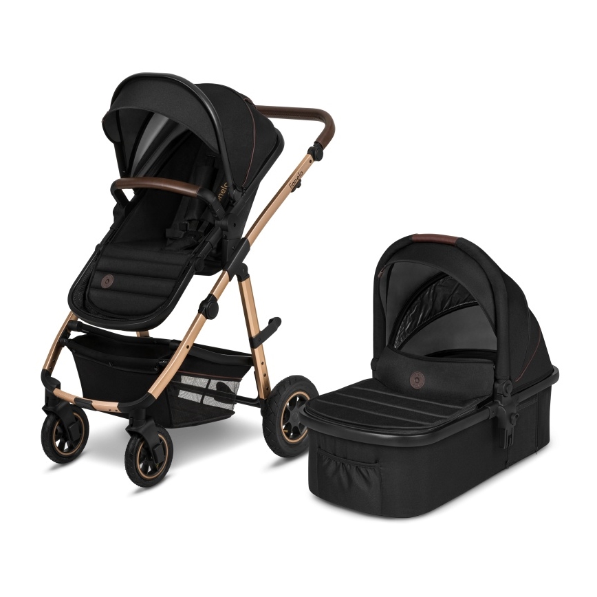 Lionelo - Kombinirana dječja kolica 2u1 AMBER Black Onyx