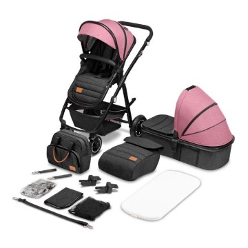 Lionelo - Kombinirana dječja kolica 2u1 AMBER Pink Rose