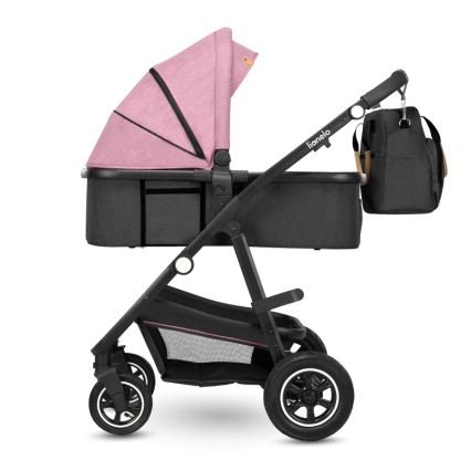 Lionelo - Kombinirana dječja kolica 2u1 AMBER Pink Rose