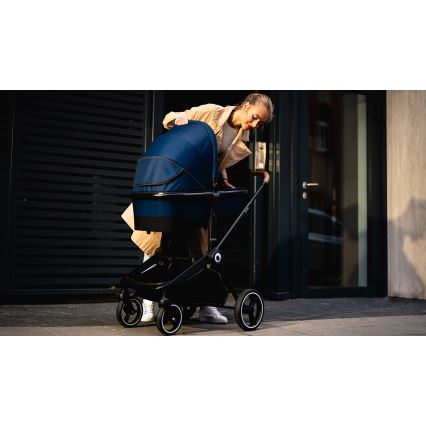 Lionelo - Kombinirana dječja kolica 2u1 MIKA Blue Navy