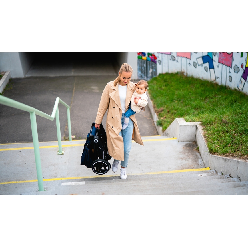 Lionelo - Kombinirana dječja kolica 2u1 MIKA Blue Navy