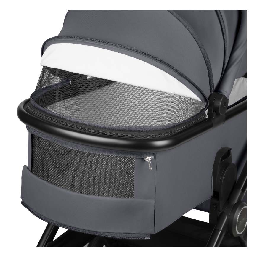 Lionelo - Kombinirana dječja kolica 3 u 1 LAYLA Grey Stone