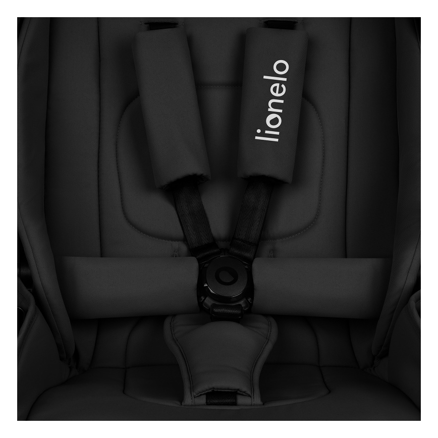 Lionelo - Kombinirana dječja kolica 3 u 1 MIKA PLUS Black Onyx