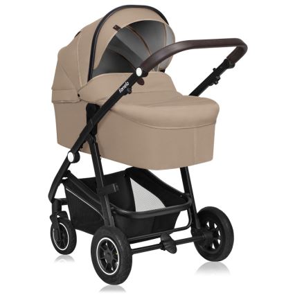 Lionelo - Kombinirana dječja kolica 3u1 BIANKA Beige Sand