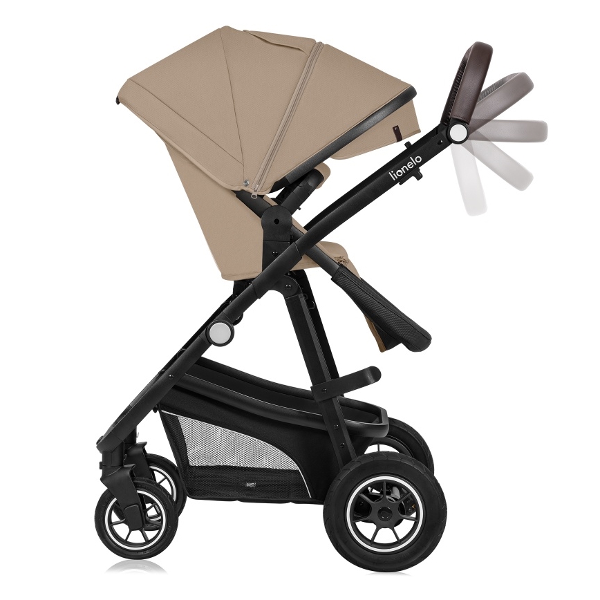 Lionelo - Kombinirana dječja kolica 3u1 BIANKA Beige Sand