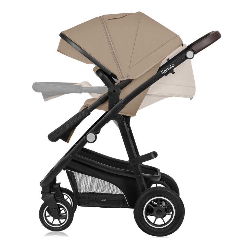 Lionelo - Kombinirana dječja kolica 3u1 BIANKA Beige Sand