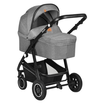 Lionelo - Kombinirana dječja kolica 3u1 BIANKA Grey Stone