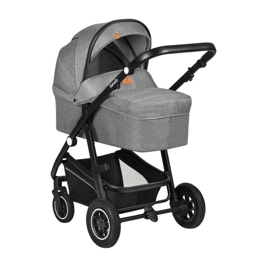 Lionelo - Kombinirana dječja kolica 3u1 BIANKA Grey Stone