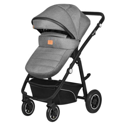 Lionelo - Kombinirana dječja kolica 3u1 BIANKA Grey Stone