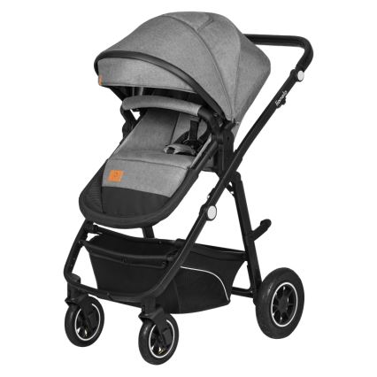 Lionelo - Kombinirana dječja kolica 3u1 BIANKA Grey Stone
