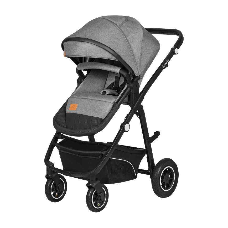 Lionelo - Kombinirana dječja kolica 3u1 BIANKA Grey Stone
