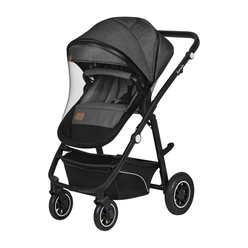 Lionelo - Kombinirana dječja kolica 3u1 BIANKA Grey Stone