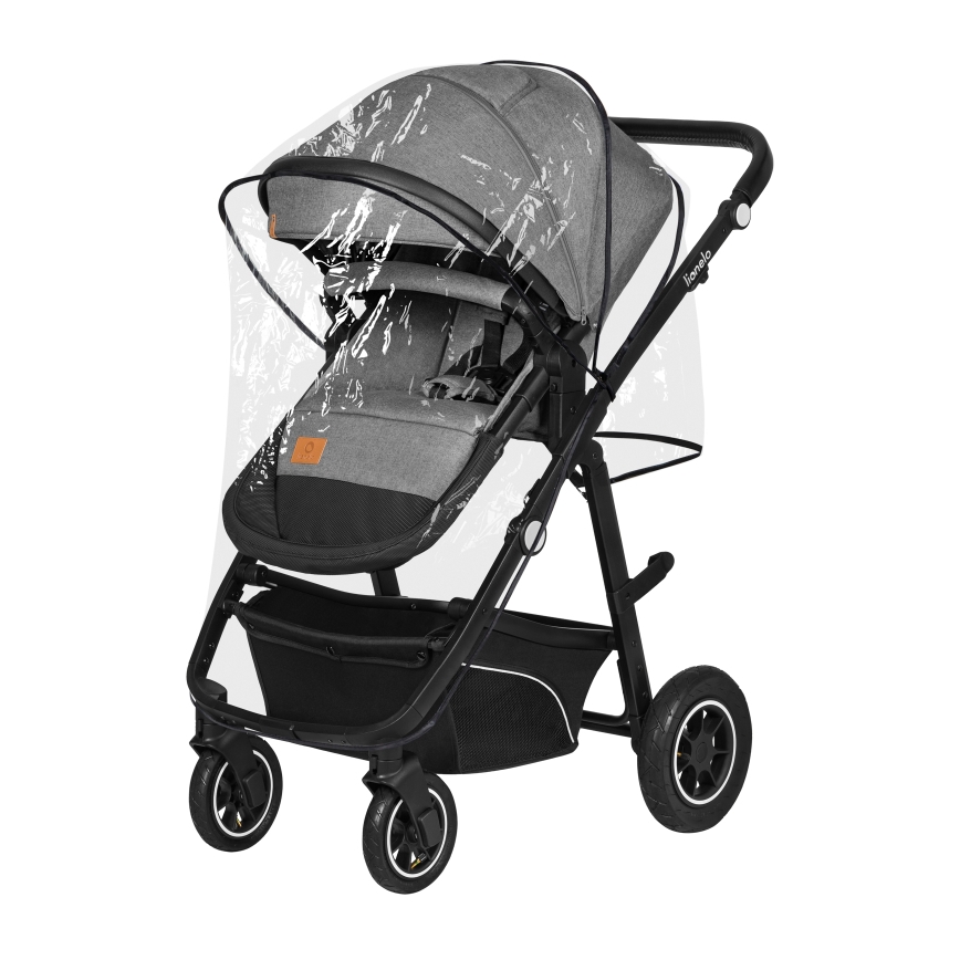 Lionelo - Kombinirana dječja kolica 3u1 BIANKA Grey Stone