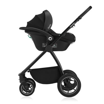 Lionelo - Kombinirana dječja kolica 3u1 MERIL Black Onyx