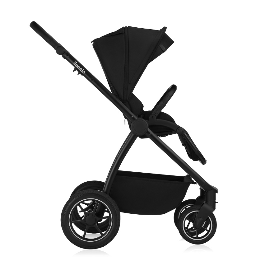 Lionelo - Kombinirana dječja kolica 3u1 MERIL Black Onyx