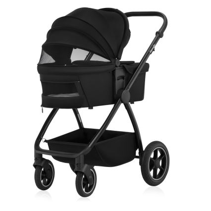 Lionelo - Kombinirana dječja kolica 3u1 MERIL Black Onyx