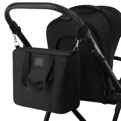 Lionelo - Kombinirana dječja kolica 3u1 MERIL Black Onyx
