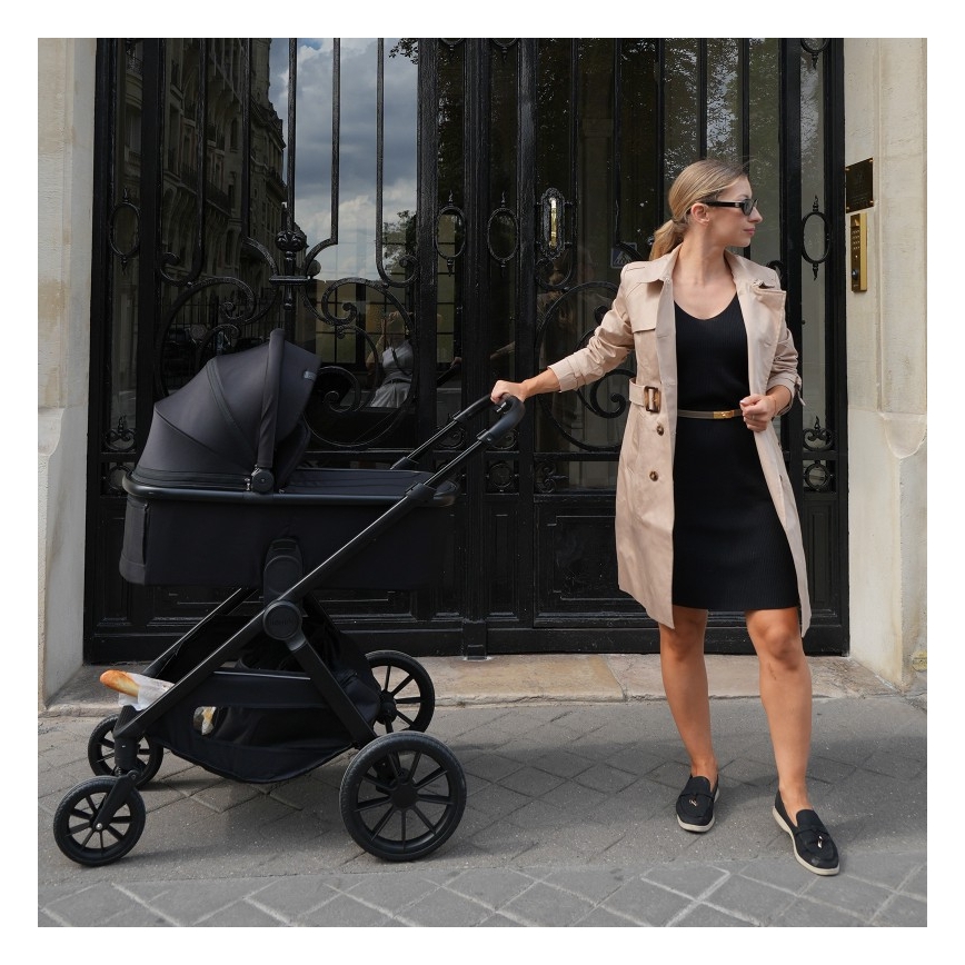 Lionelo - Kombinirana kolica 2u1 LAYLA Black Onyx