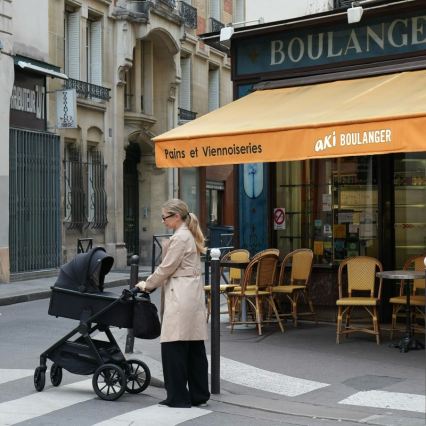 Lionelo - Kombinirana kolica 2u1 LAYLA crni oniks