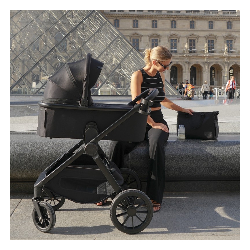 Lionelo - Kombinirana kolica 2u1 LAYLA crni oniks