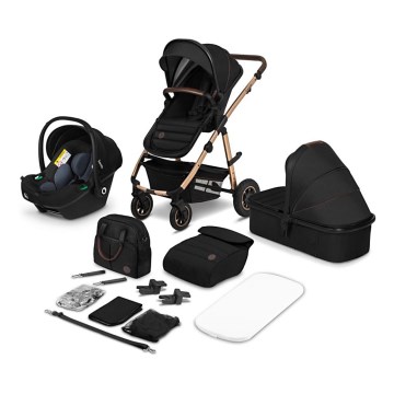 Lionelo - kombinirana kolica 3u1 AMBER Black Onyx