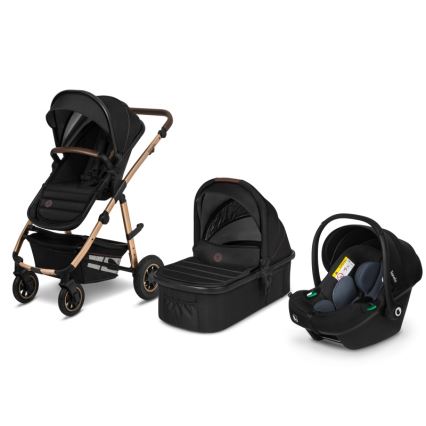 Lionelo - kombinirana kolica 3u1 AMBER Black Onyx