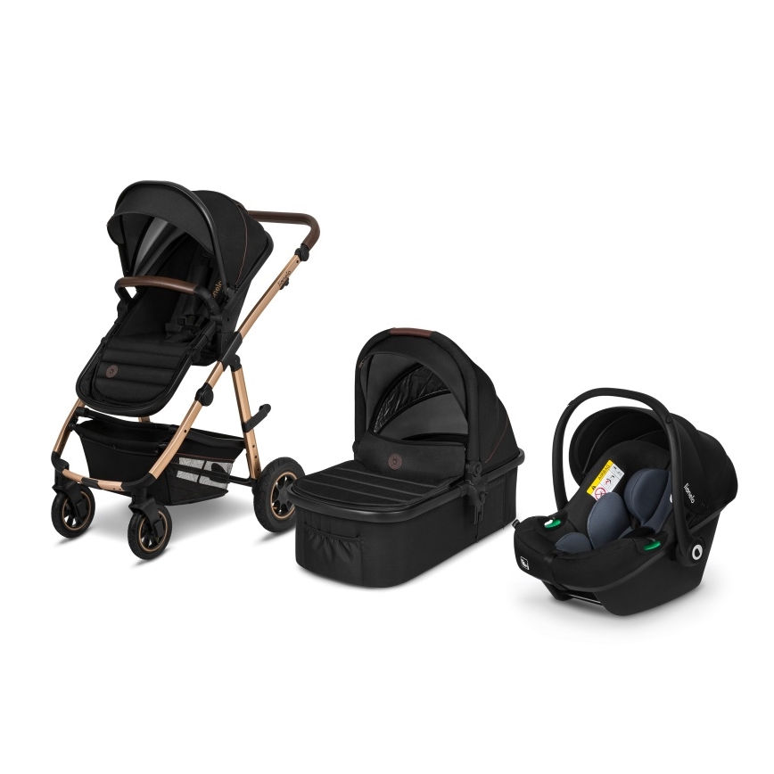 Lionelo - kombinirana kolica 3u1 AMBER Black Onyx