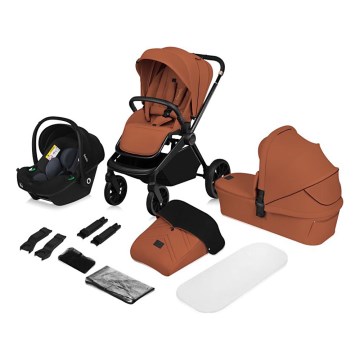 Lionelo - Kombinirana kolica 3u1 MIKA PLUS Brown Rust