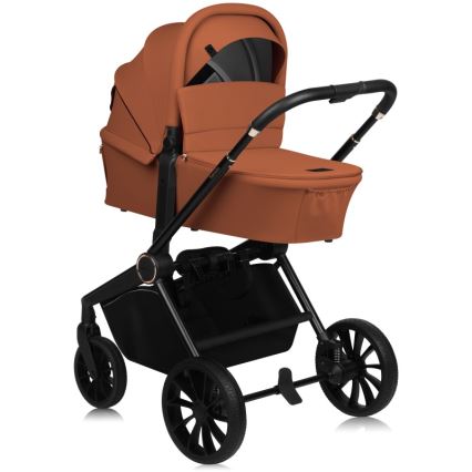 Lionelo - Kombinirani kolica 2u1 MIKA PLUS Brown Rust