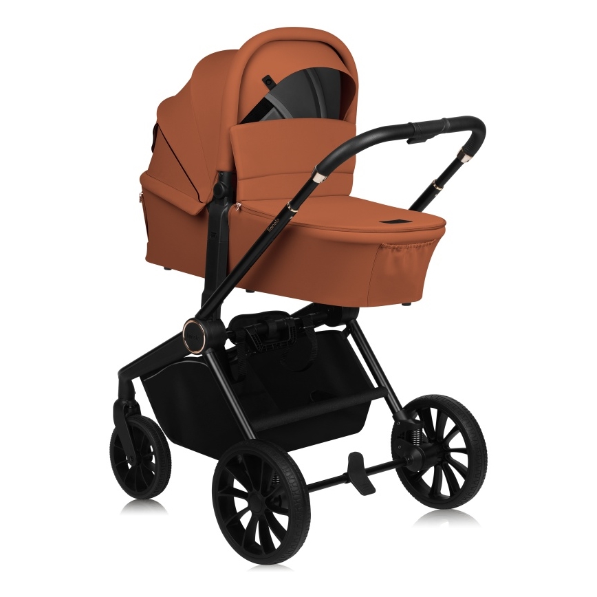 Lionelo - Kombinirani kolica 2u1 MIKA PLUS Brown Rust