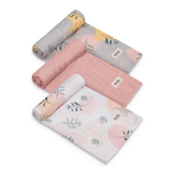 Lionelo - KOMPLET 3x bambusne pelene BAMBOO SET 70x70 cm Leaf