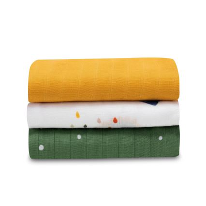 Lionelo - KOMPLET 3x bambusnih pelena BAMBOO SET 70x70 cm Dino