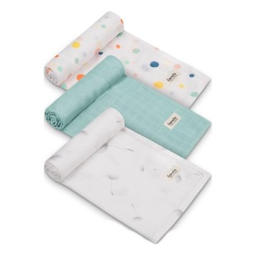 Lionelo - Komplet 3x bambusnih pelena BAMBOO SET 70x70 cm Dot