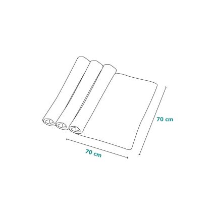 Lionelo - Komplet 3x bambusnih pelena BAMBOO SET 70x70 cm Dot