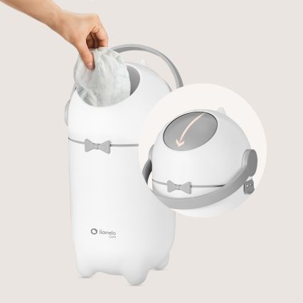 Lionelo - Koš za pelene PUREBIN 10 l Bijela