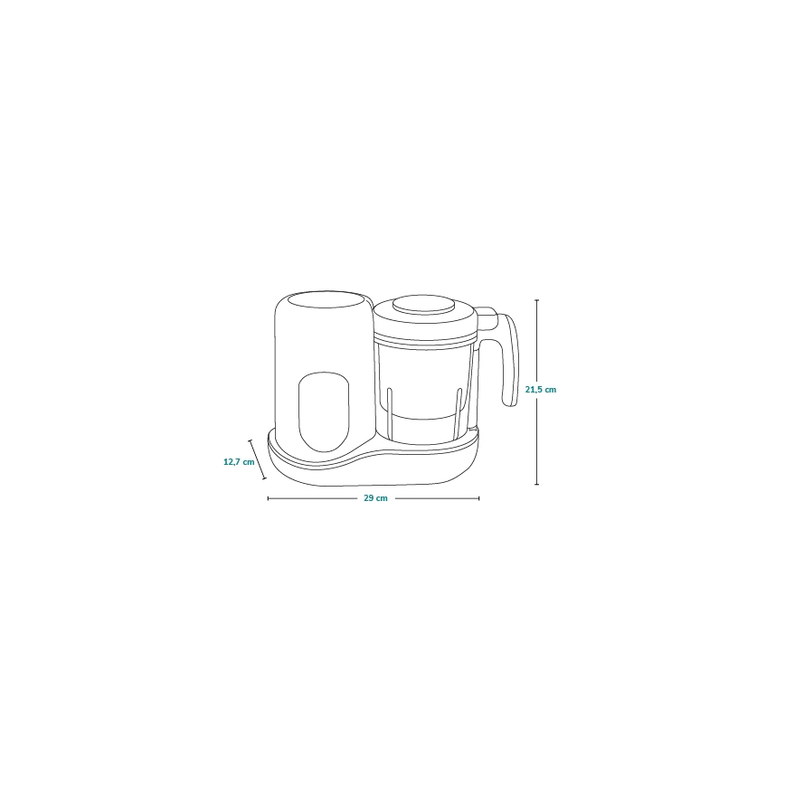Lionelo - Kuhalo na paru 5u1 BABYMENU 110W/230V bijela/siva