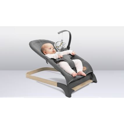 Lionelo - Ljuljačka za bebe JUNE siva