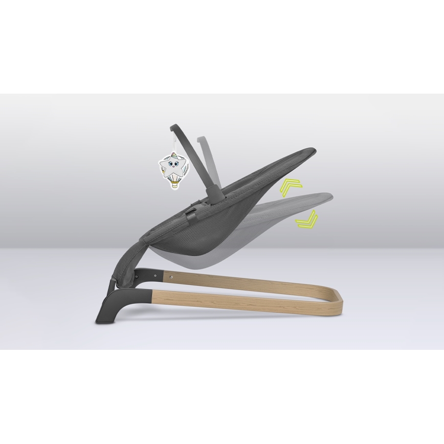 Lionelo - Ljuljačka za bebe JUNE siva