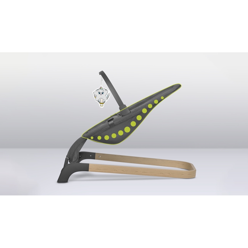 Lionelo - Ljuljačka za bebe JUNE siva