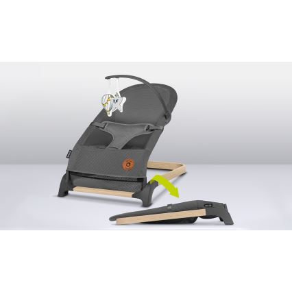 Lionelo - Ljuljačka za bebe JUNE siva