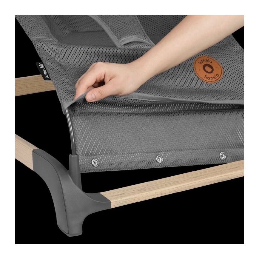 Lionelo - Ljuljačka za bebe JUNE siva