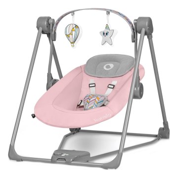 Lionelo - Ljuljačka za bebe OTTO 4xLR14 Pink Baby