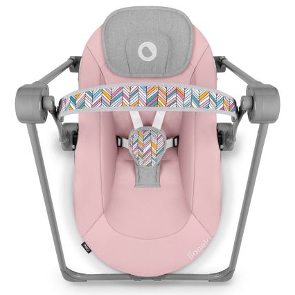 Lionelo - Ljuljačka za bebe OTTO 4xLR14 Pink Baby