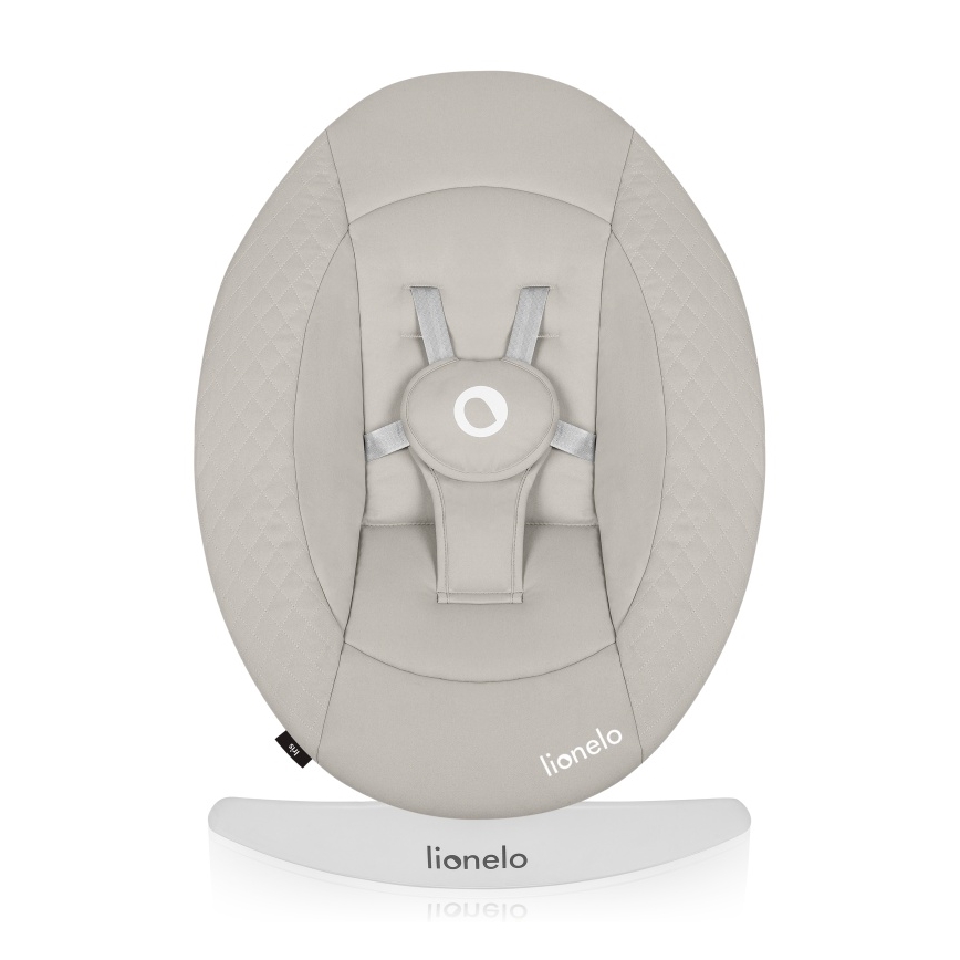 Lionelo - Ljuljačka za bebe s melodijom IRIS 4xAA bež pijesak