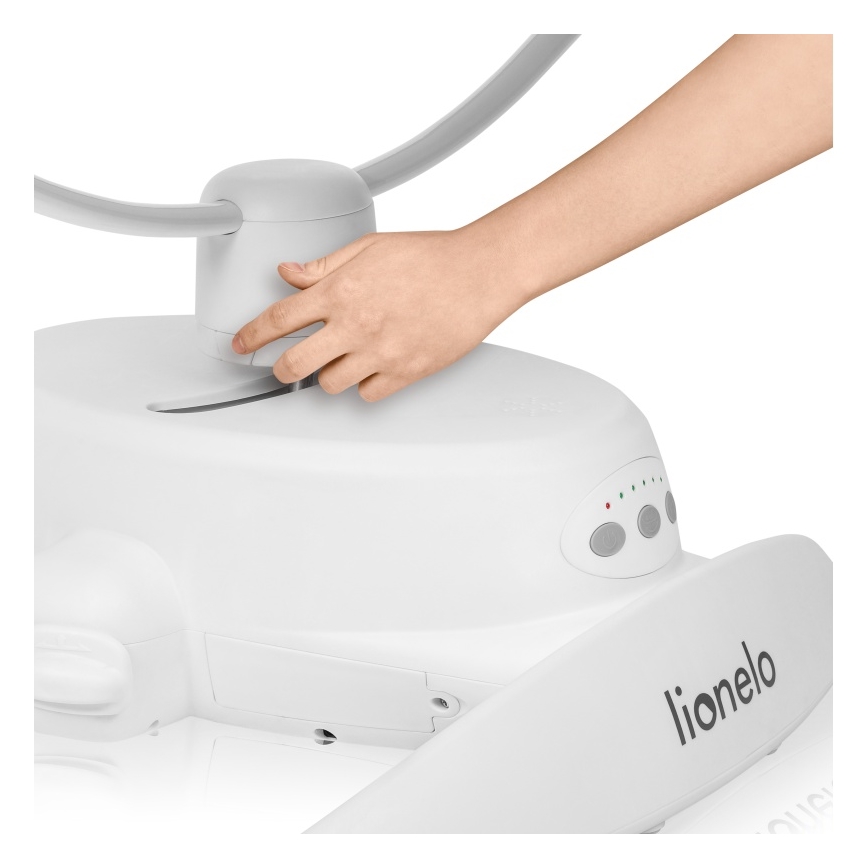 Lionelo - Ljuljačka za bebe s melodijom IRIS 4xAA bež pijesak