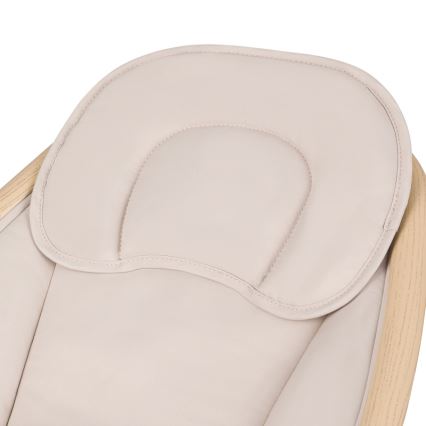 Lionelo - Ljuljačka za bebe s melodijom OLIVIA Beige Natural + daljinsko upravljanje
